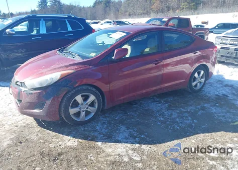 2013 Hyundai Elantra Gls from USA, damaged, VIN 5NPDH4AE8DH340212